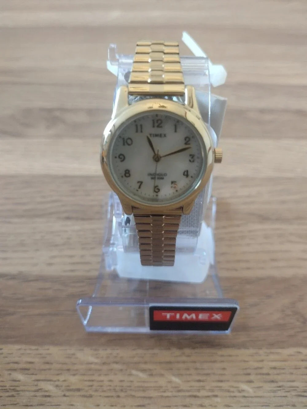 Women's Timex Essex Avenue T2M827 Stainless Steel Band MOP Dial Quartz Watch